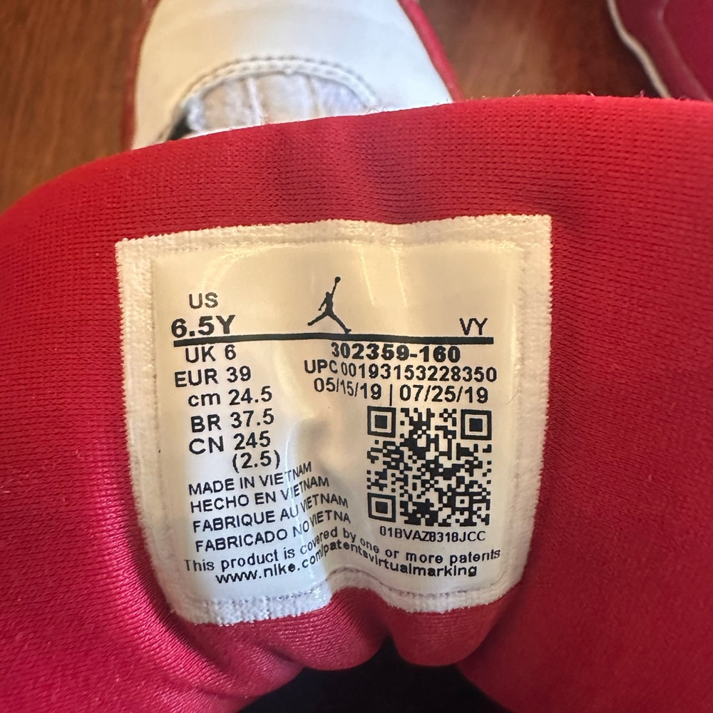 Air Jordan 9 Retro Gym Red' High Top Pre-Owned Size 6.5Y 8 Women’s - Picture 7 of 7